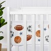 Sweet Jojo Designs Boy BreathableBaby Breathable Mesh Crib Liner Watercolor Sports Theme Multicolor - 3 of 4