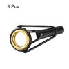 Unique Bargains Stainless Steel Ring Guide Fishing Rod Tip Repair Kits 3 Pcs - 3 of 4