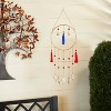 31" x 12" Contemporary Metal Geometric Windchime Gold/Blue/Red - Olivia & May - 2 of 4