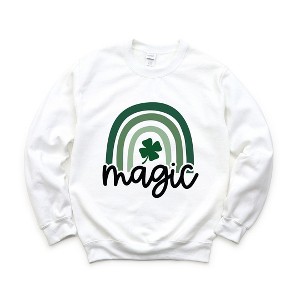 Simply Sage Market Women's Graphic Sweatshirt Magic Rainbow - 1 of 4