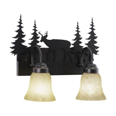 Vaxcel Bryce 2 - Light Vanity in  Burnished Bronze