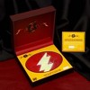 Adult The Flash Painted Over Batman Logo Lapel Pin - 3 of 4