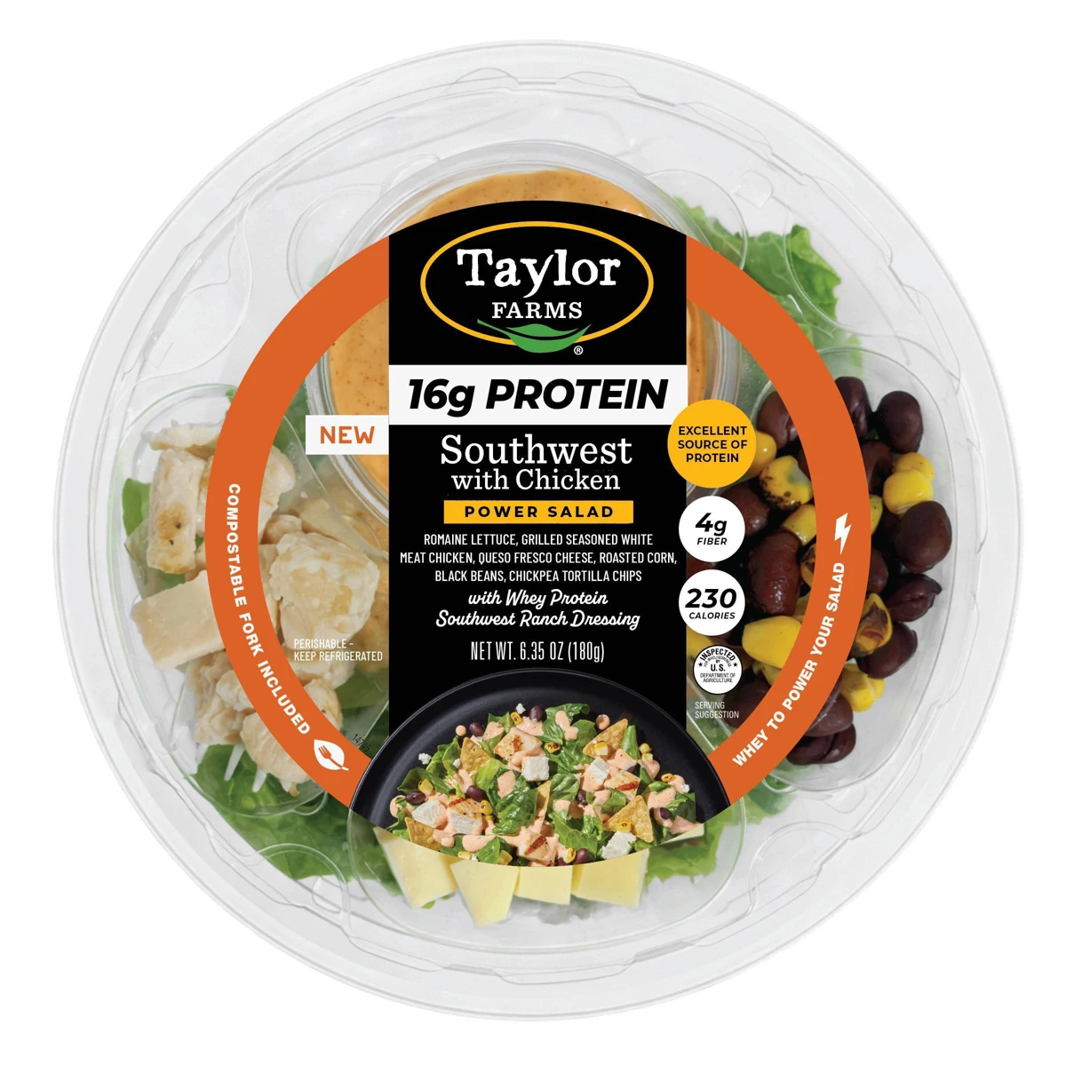 Taylor Farms Taylor Farms Protein Southwest Salad Bowl — product image