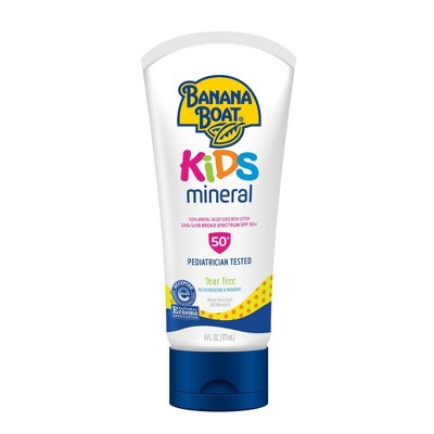 Banana Boat Kids Mineral Sunscreen Lotion - SPF 50 - 6 fl oz