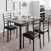 Jojoka Dining Table Set for 4, Ktichen Table with 4 Chairs Dinning Table Set for Kitchen & Dining Room - 3 of 4
