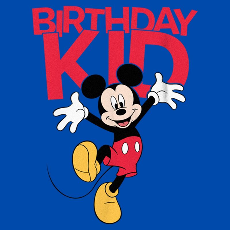 Boy's Mickey & Friends Happy Birthday Kid T-Shirt, 2 of 6