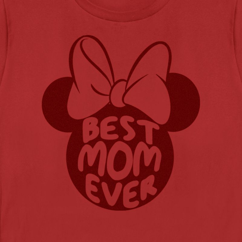 Women's Minnie Mouse Best Mom Ever Silhouette T-Shirt, 2 of 5