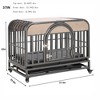 Heavy Duty Dog Crate With Removable Trays Sliding Bolt Wheels Easy Assembly Dog Cage Pet Playpen - 3 of 3