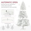 NAYSAYE 6ft Unlit Artificial Christmas Tree with 1000 PVC Branch Tips, Wide Xmas Tree, Metal Stand for Indoor Holiday Home Office Decor, White - 4 of 4