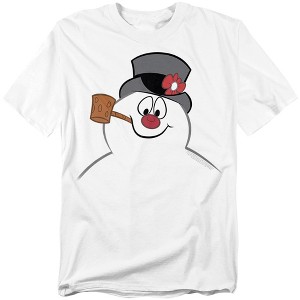 Frosty The Snowman Frosty Face Adult T-Shirt - 1 of 4