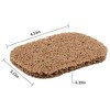 Aoibox 4PCS BPA-Free Soap Savers Pads for Soap Dish, Easy to Clean Soap Lifting Pads for Shower Kitchen Bathroom Travel Hotel - 2 of 4