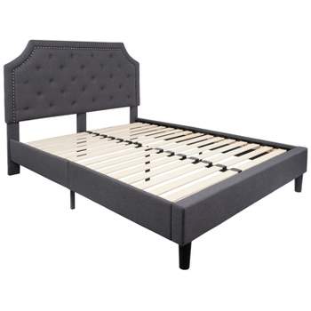 Flash Furniture Brighton Arched Tufted Upholstered Platform Bed