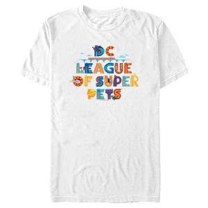 Men's DC League of Super-Pets Colorful Logo T-Shirt - 1 of 4
