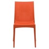 LeisureMod Mace Outdoor Plastic Dining Chair Stackable Design - 2 of 4