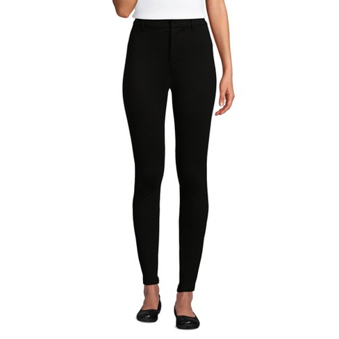 Lands End Women s Petite High Rise Ponte Polished Leggings 8 Black Target