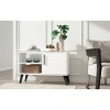 Manhattan Comfort 35.43" Amsterdam TV Stand for TVs up to 42" White: Modern Console with Fixed Shelves - 2 of 4