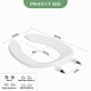 19" Elongated Toilet Seat without Cover,Potty Training Seat for Toilet Soft Close - 2 of 4