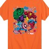Boys' - Marvel - Avengers America Stickers Style Short Sleeve Graphic T-Shirt - 2 of 4