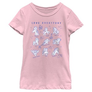 Girl's My Little Pony: Friendship is Magic Love Everypony Generation T-Shirt - 1 of 4