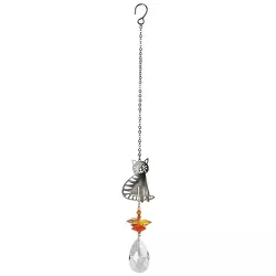 Woodstock Chimes Woodstock Rainbow Makers Collection, Crystal Fantasy, 4.5'' Tabby Cat Crystal Suncatcher CFTC