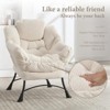 RISOKEYS Accent Chair with Ottoman-Lounge Accent Chair,Easy Assembly & Space-Saving Footrest,Comfy Reading Chair for Living Room & Bedroom - 3 of 4