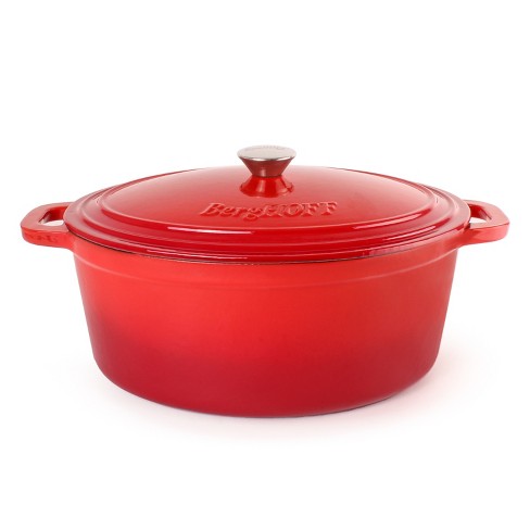 BergHOFF Neo 5qt Cast Iron Oval Covered Dutch Oven, Oyster
