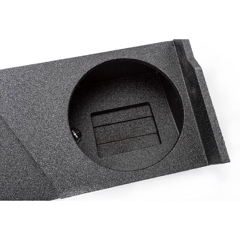 QPower QBGMC12 2007 HT QBomb Under Seat 12 Inch Subwoofer Enclosure Speaker Box with 5.5 Inch Mount for 2007 to 2013 GMC & Chevy Extended Cab Trucks, 2 of 6