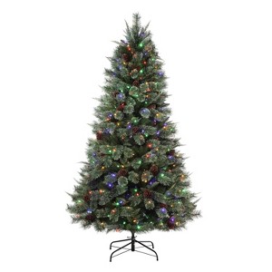 Haute Decor 7' Prelit Cypress Cashmere Pine Christmas Tree - 1 of 4