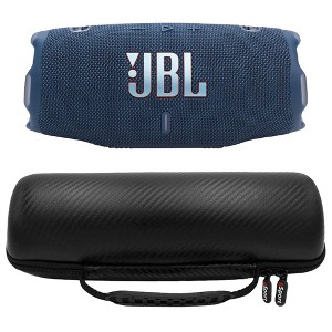 JBL CHARGE 6 Waterproof Portable Speaker Bundle with gSport Carbon Fiber Case - 1 of 4