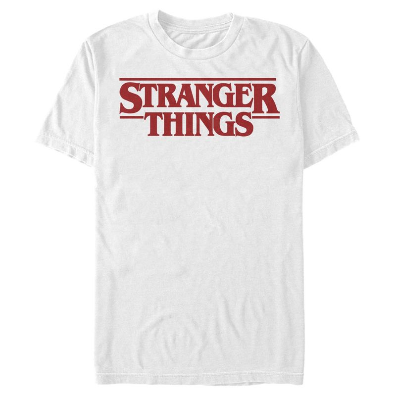 Men's Stranger Things Bold Logo T-Shirt, 1 of 5
