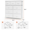 Pellebant Home Extra Wide Closet Dresser Storage Tower Organizer Unit 9 Drawers Dresser for Bedroom Clothes with Steel Frame Wood Top - 2 of 4