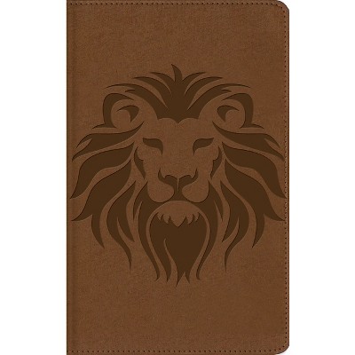 Nbla, Biblia Visual de Estudio Para Niños, León, Interior a Cuatro Colores, Leathersoft, Café, Comfort Print - (Leather Bound)