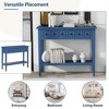 PAGED Rustic Console Table with Drawer & Open Shelf, Rustic Wood Entryway Table, Entryway Sofa Table, Sofa Tables Narrow Long for Living Room - 4 of 4