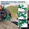 3 Point Hitch Receiver for Category 1 Tractor, 2 in Receiver, 3 Ball & Hook, Heavy Duty Trailer Hitch - 4 of 4