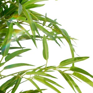 CORE ELECTRO 2 Pack 6ft Artificial Bamboo Plants in Black Pot – Tall Faux Greenery for Home Office Indoor Outdoor Decor - 1 of 4