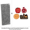Big Dot of Happiness Rosh Hashanah - Paper Straw Decor - New Year Striped Decorative Straws - Set of 24 - 3 of 4