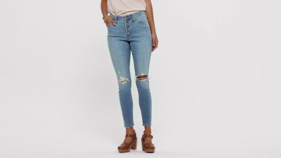 Women's Mid-rise Skinny Jeans - Universal Thread™ Medium Denim Wash 0 Long  : Target