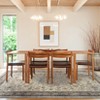 Washable Area Rug Vintage Foldable Thin Rug,Soft Low-Pile Non-Slip Stain Resistant Floor Indoor Outdoor Carpet - 4 of 4