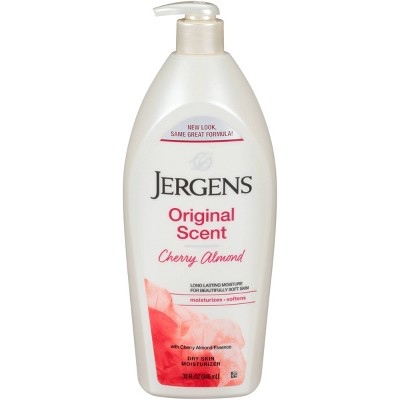 Jergens Original Scent with Cherry Almond Essence Dry Skin Moisturizer, Long Lasting Hydration