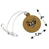 Oakland University Primary Logo Mini Small Tiny Wood Christmas Tree Holiday Ornament - 4 of 4