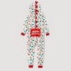 PATPAT Family Christmas Pajamas Matching Set Xmas Zip Up Holiday One Piece Hooded PJs Women Men Kid Baby Sleepwear - 2 of 4
