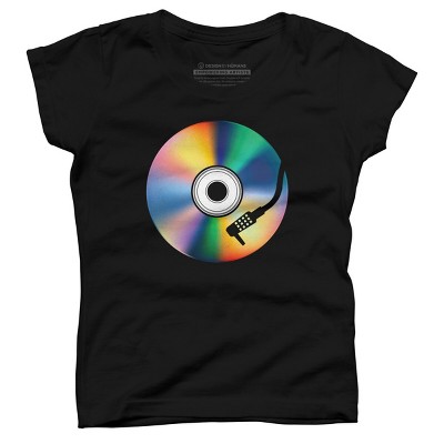 Girl's Design By Humans Music Disc By clingcling T-Shirt