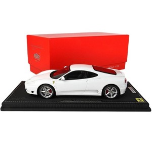 1999 Ferrari 360 Modena White with DISPLAY CASE Limited Edition to 84 pieces Worldwide 1/18 Model Car by BBR - 1 of 4