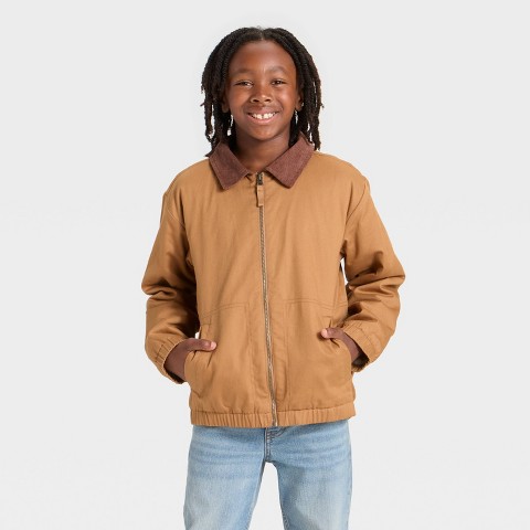 Детские куртки Cat & Jack Boys' Workwear Fashion Jacket - Cat & Jack™ Brown M