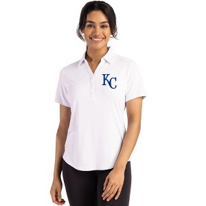 Kansas City Royals Cutter & Buck Forge Eco Stretch Recycled Womens Short Sleeve Polo - 1 of 1