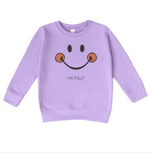 The Juniper Shop Mini Smiley Smile Outline Toddler Sweatshirt - 1 of 4