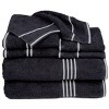 8pc Striped Bath Towel Set - Yorkshire Home - 2 of 4