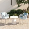 NicBex Set of 2 Outdoor Dining Chair,Modern Patio Dining Chairs with Cushions,20 inch Chairs Suitable for Patio,Garden,Dark Brown - 2 of 4