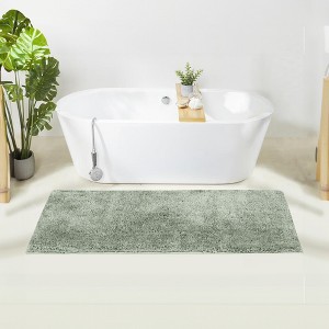 Haven Collection Bathroom Rug 100% Polyester Tufted Bath Mat, Non-Slip TP Rubber Backing, Machine Washable Bath Rug - 1 of 2