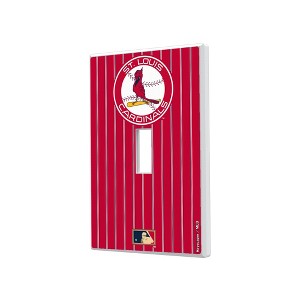 MLB Cooperstown Central Teams Pinstripe Hidden-Screw Light Switch Plate for Single Toggle - 1 of 4